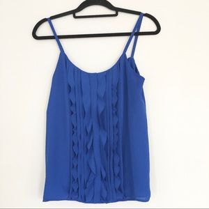 Ann Taylor LOFT Blue Tank Top Blouse Womens small